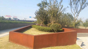 道里耐候钢挡土墙
